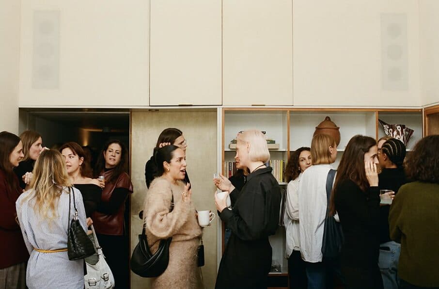 Guests mingling at a NOR Table brand activation.